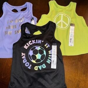 Bundle of 3 Girls' Tank Tops – Size 2T – Brand New with Tags (NWT)